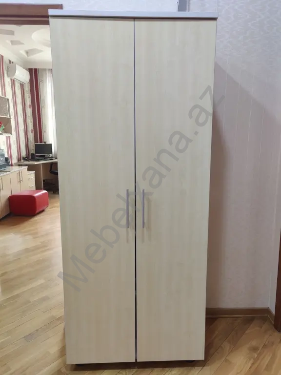 Ofis üçün mebel dəsti – açıq ağ palıd rəngində